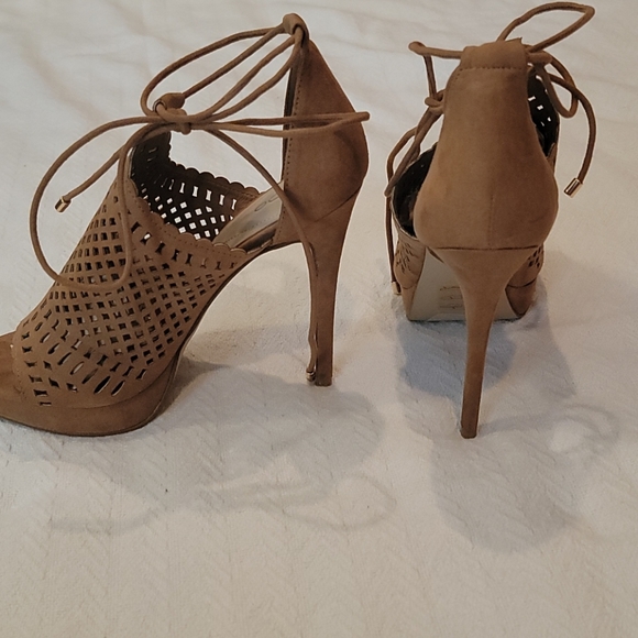 Aldo Tan Suede Ankle Strap Heel - Picture 3 of 3